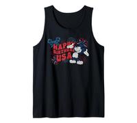 Disney Mickey Mouse Happy Birthday USA 4th of July 250th Camiseta sin Mangas