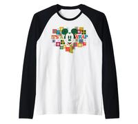 Disney Mickey Mouse Holiday Presents It's a Wrap Christmas Camiseta Manga Raglan
