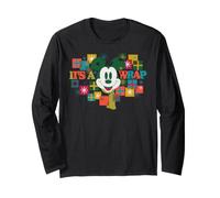 Disney Mickey Mouse Holiday Presents It's a Wrap Christmas Manga Larga