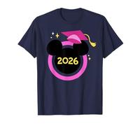 Disney Mickey Mouse Icon Pink Graduation Cap Class of 2026 Camiseta