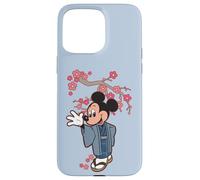 Disney Mickey Mouse in Kimono Cherry Blossoms Spring Sakura Carcasa para iPhone 15 Pro Max
