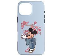 Disney Mickey Mouse in Kimono Cherry Blossoms Spring Sakura Carcasa para iPhone 16 Pro Max