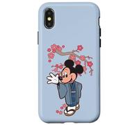 Disney Mickey Mouse in Kimono Cherry Blossoms Spring Sakura Carcasa para iPhone X/XS