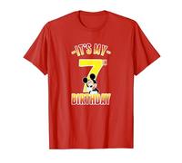 Disney Mickey Mouse It's My 7th Birthday Gradient Portrait Camiseta