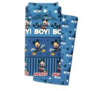 Disney Mickey Mouse Juego de Cama Individual, 3 Piezas, Franela de Algodón, Azul, Diseño 'Oh Boy', para Invierno