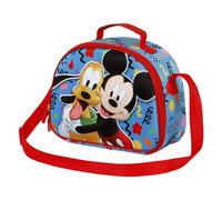 Disney Mickey Mouse Mates-Bolsa Portamerienda 3D, Azul, 25.5 x 20 cm