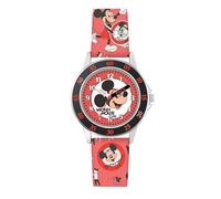 Disney Mickey Mouse MK9099 - Reloj de pulsera con correa impresa roja