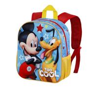 Disney Mickey Mouse-Mochila 3D Pequeña, 26 x 31 cm, Capacidad 8.5 L, Azul Pal