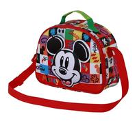 Disney, Bolsa Portamerienda 3D Unisex Kids, Multicolor Mickey Mouse, One size