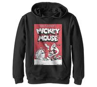 Disney Mickey Mouse Musical Retro Comic Boys Sudadera con Capucha, Schwarz, S