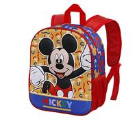 Disney Mickey Mouse Oh Boy-Mochila 3D Pequeña, Rojo, 26 x 31 cm, Capacidad 8.5 L