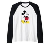 Disney Mickey Mouse Pose Clásica Camiseta Manga Raglan