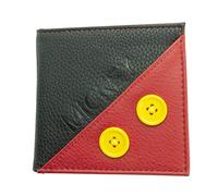Disney Mickey Mouse Premium - Monedero Rojo y Negro de Poliuretano.