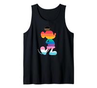 Disney Mickey Mouse Pride Inclusive Pose Rainbow Icon Fill Camiseta sin Mangas