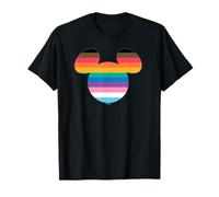 Disney Mickey Mouse Pride Inclusive Rainbow Head Icon Fill Camiseta