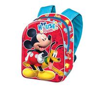 Disney Mickey Mouse Rules-Mochila 3D Mini, Rojo, 20.5 x 25.5 cm, Capacidad 5 L
