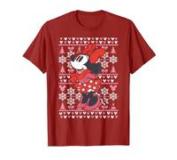 Disney Mickey Mouse Season's Greetings Navidad Camiseta, Hombre, Arándano, XL