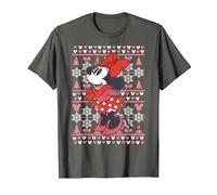 Disney Mickey Mouse Season's Greetings Navidad Camiseta, Hombre, Asfalto, 6XL