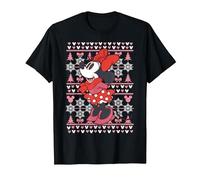 Disney Mickey Mouse Season's Greetings Navidad Camiseta, Hombre, Negro, 6XL