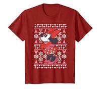 Disney Mickey Mouse Season's Greetings Navidad Camiseta, Niños, Arándano, 12 años