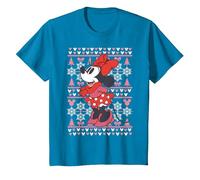Disney Mickey Mouse Season's Greetings Navidad Camiseta, Niños, Zafiro, 6 años