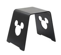 Disney Mickey Mouse Silla taburete infantil de madera curvada con chapa de abedul, elegante acabado en negro, 52 x 40,5 x 45 cm (ancho x profundo x alto)