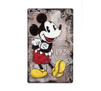 Disney Mickey Mouse Since 1928 Metal Wall Art - Vintage Mickey Mouse Sign for Kids' Bedroom, Play Room or Movie Room