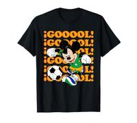 Disney Mickey Mouse Soccer "GOOOOL!" Green Team Sports Goal Camiseta