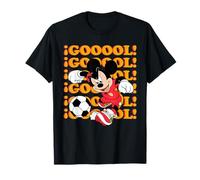 Disney Mickey Mouse Soccer "GOOOOL!" Red Team Sports Goal Camiseta