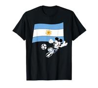 Disney Mickey Mouse Soccer Player Argentina Flag Sports Team Camiseta