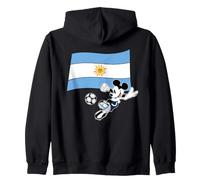 Disney Mickey Mouse Soccer Player Argentina Flag Sports Team Sudadera con Capucha