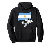 Disney Mickey Mouse Soccer Player Argentina Flag Sports Team Sudadera con Capucha