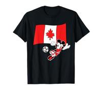 Disney Mickey Mouse Soccer Player Canada Flag Sports Team Camiseta