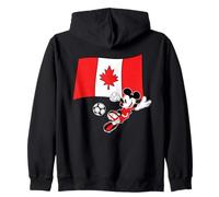 Disney Mickey Mouse Soccer Player Canada Flag Sports Team Sudadera con Capucha