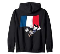 Disney Mickey Mouse Soccer Player France Flag Sports Team Sudadera con Capucha