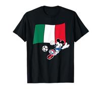 Disney Mickey Mouse Soccer Player Italy Flag Sports Team Camiseta