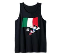 Disney Mickey Mouse Soccer Player Italy Flag Sports Team Camiseta sin Mangas