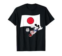 Disney Mickey Mouse Soccer Player Japan Flag Sports Team Camiseta