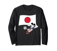Disney Mickey Mouse Soccer Player Japan Flag Sports Team Manga Larga