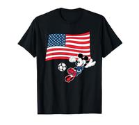 Disney Mickey Mouse Soccer Player USA Flag Sports Team Camiseta