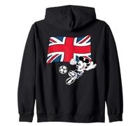 Disney Mickey Mouse Soccer United Kingdom Flag Sports Team Sudadera con Capucha