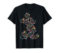 Disney Mickey Mouse Spring Flower Easter Egg Silhouette Pose Camiseta