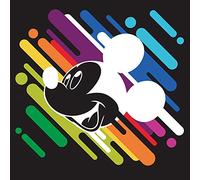 Disney Mickey Mouse Streaky - Impresión sobre Lienzo, 40 x 40 cm, Multicolor, 40 x 40 x 3,2 cm