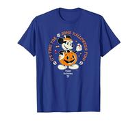 Disney Mickey Mouse Time for Halloween Fun Pumpkin Costume Camiseta, Hombre, Azul Real, XL