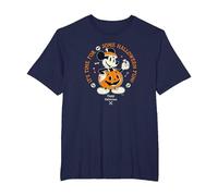 Disney Mickey Mouse Time for Halloween Fun Pumpkin Costume Camiseta, Hombre tallas grandes, Azul Marino, 3X Alto