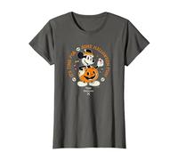 Disney Mickey Mouse Time for Halloween Fun Pumpkin Costume Camiseta, Mujer, Asfalto, M