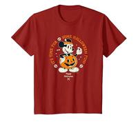 Disney Mickey Mouse Time for Halloween Fun Pumpkin Costume Camiseta, Niños, Arándano, 8 años
