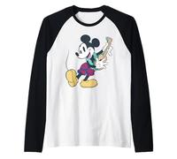 Disney Mickey Mouse Tropical Island Dance Hawai'i Inspired Camiseta Manga Raglan