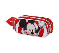 Disney - Mickey Mouse - Estuche portatodo doble 3D rojo ㅤ