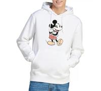 Disney Mickey Mouse Vintage Mickey Unisex Hoodie, White, XX-Large